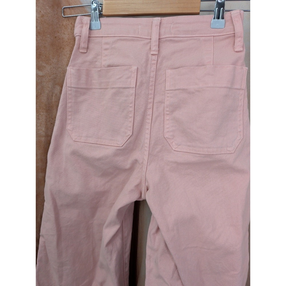 Madewell High Waist Emmett Wide Leg Crop Pants in pInk - Picture 5 of 6